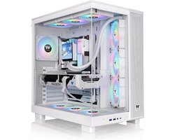 Thermaltake View 380 XL TG ARGB Mid - PC Case - Gehard Glas - 4x120mm Ventilator - Wit