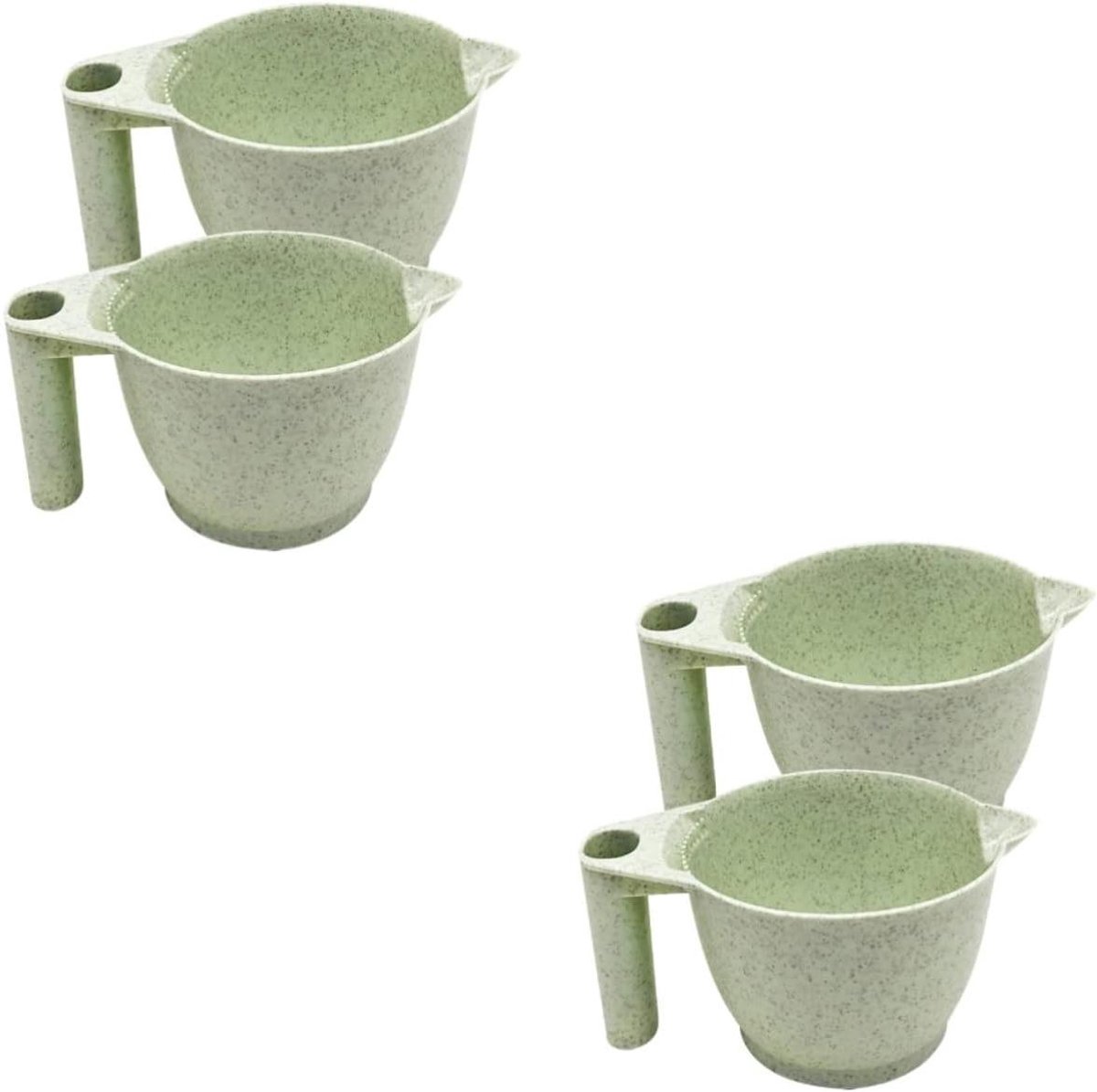 Haarverf Mengkom - Tint Mengkommen - Haarkleuring Thuis - Ergonomisch Handvat - 2 Sets - Groen