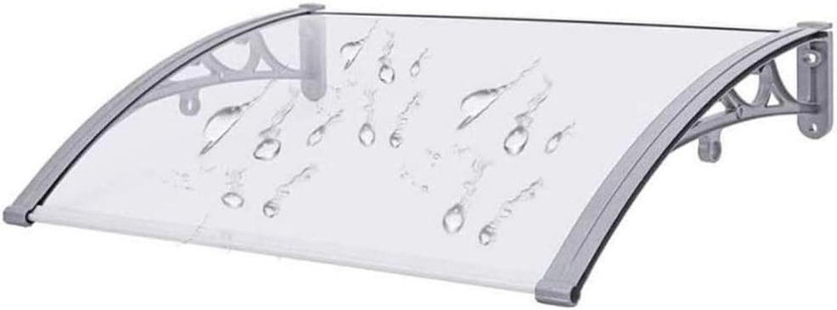 Deurluifel Luifel - Regen Sneeuwbestendig - Bescherming Buiten - Solide Structuur - 60x120cm - Transparant