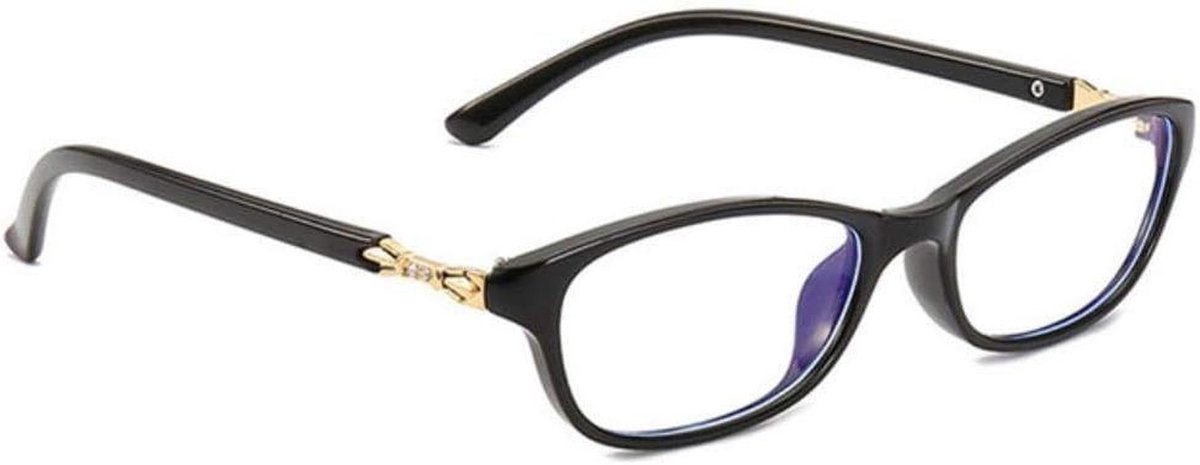 Brilmontuur - Computer bril - Bescherming ogen - Blauw licht filter - Unisex - Transparant