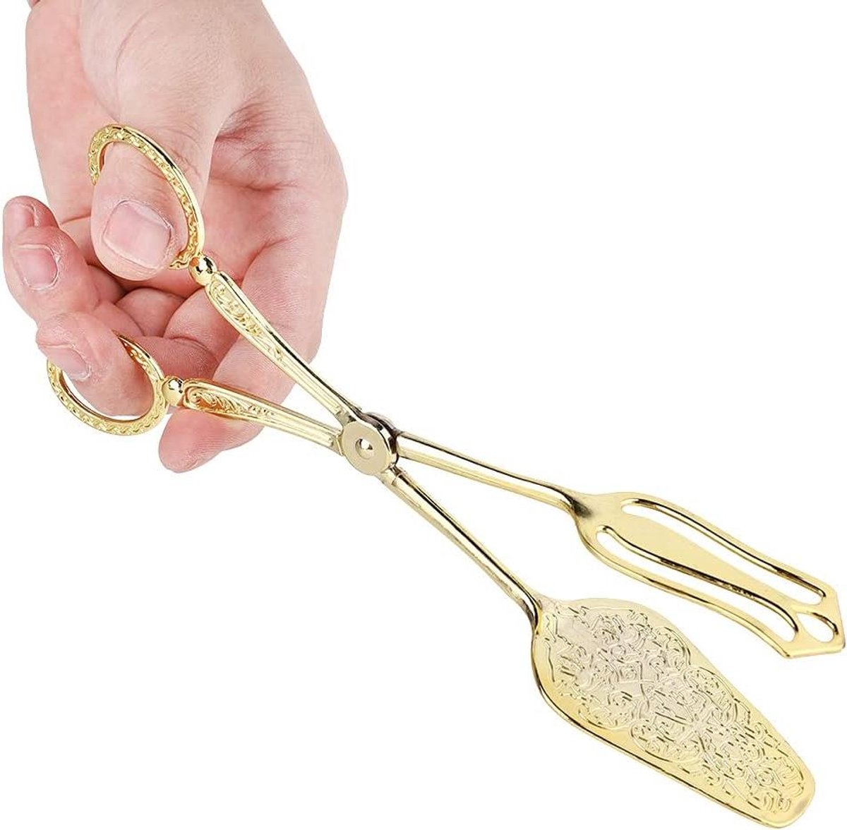 Keuken Tang - Voedsel Tang - Buffet Serveren - Arabische Vintage Stijl - 22 cm - Goud