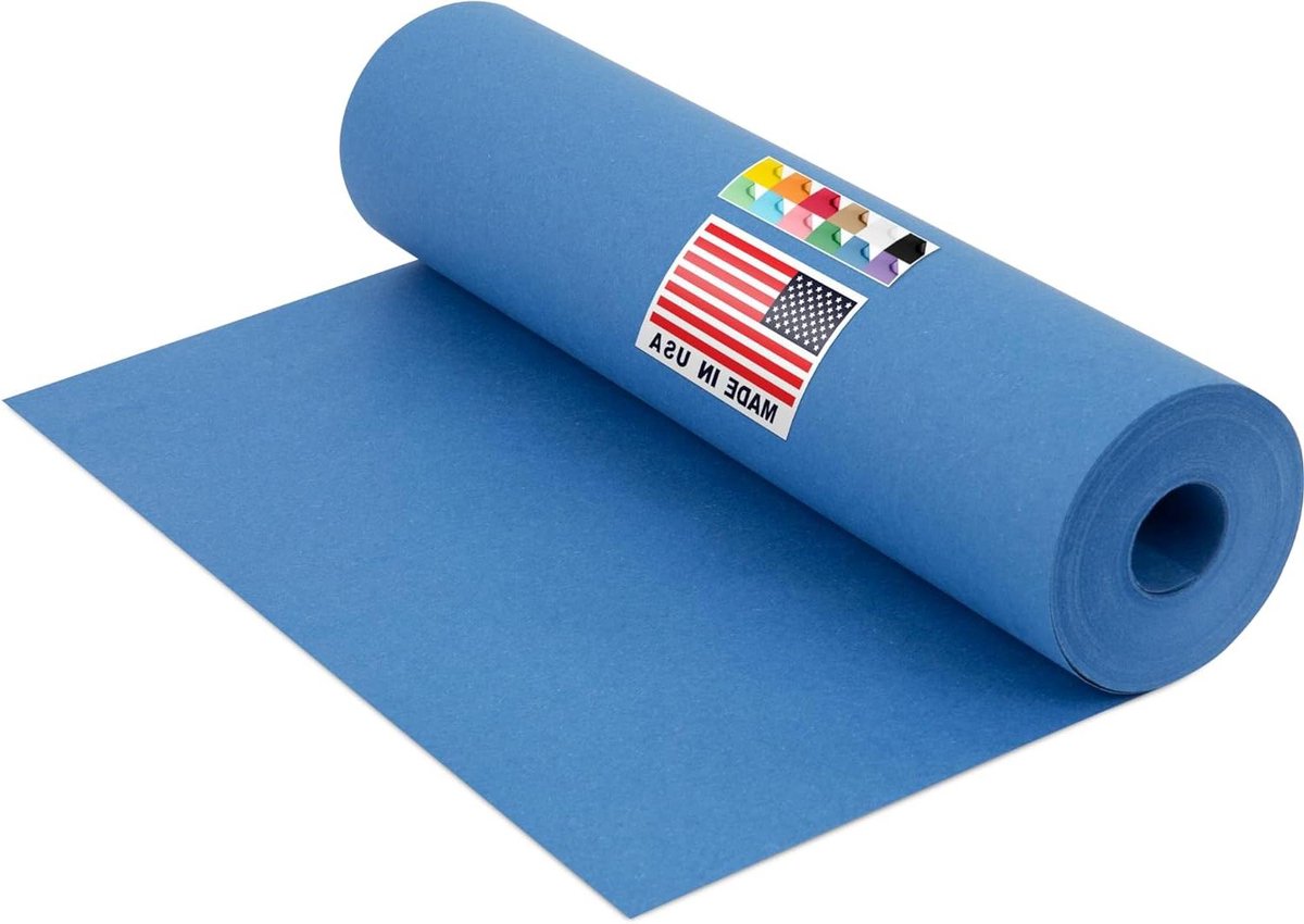 Kraftpapier Rol - Knutselpapier Gekleurd - Cadeaus Inpakken - Extra Dik Papier - 30 cm x 30 m - Donkerblauw