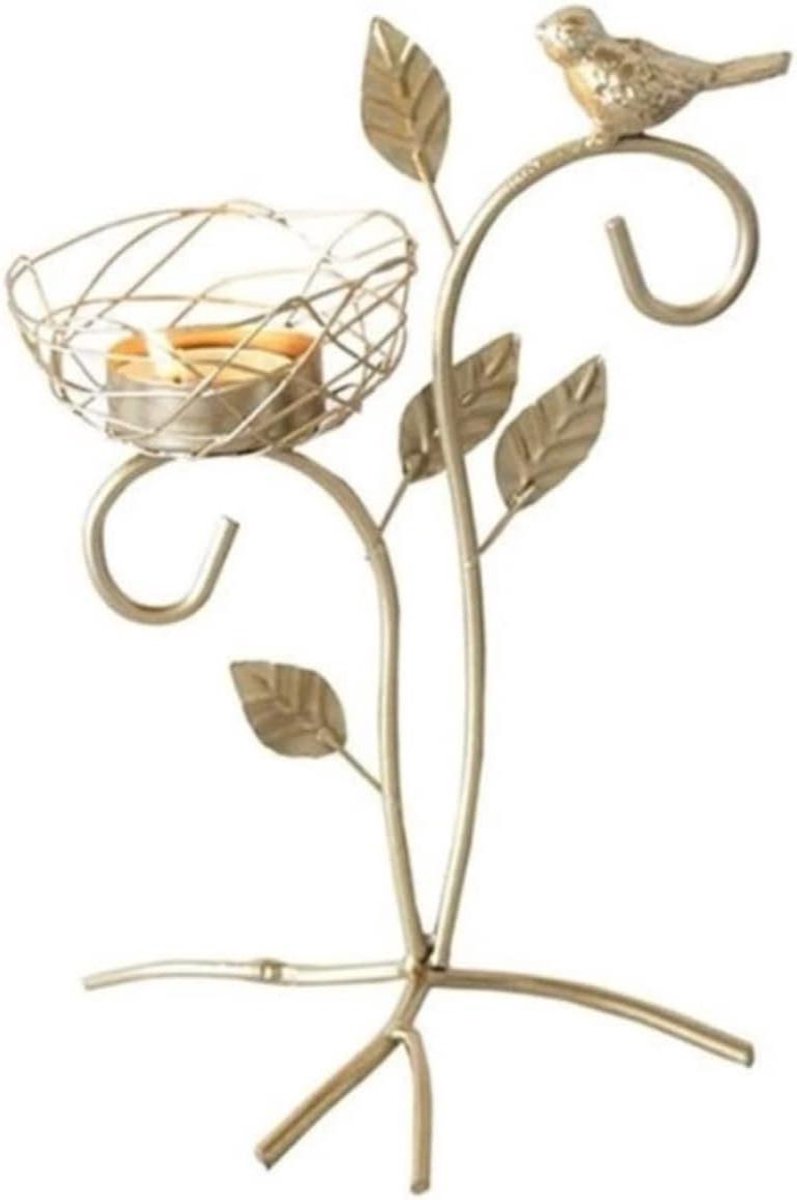Smeedijzeren Kandelaars - Kaarshouders Decoratie - Sfeervolle Verlichting - Nordic Stijl Ontwerp - Diverse Maten - Zwart