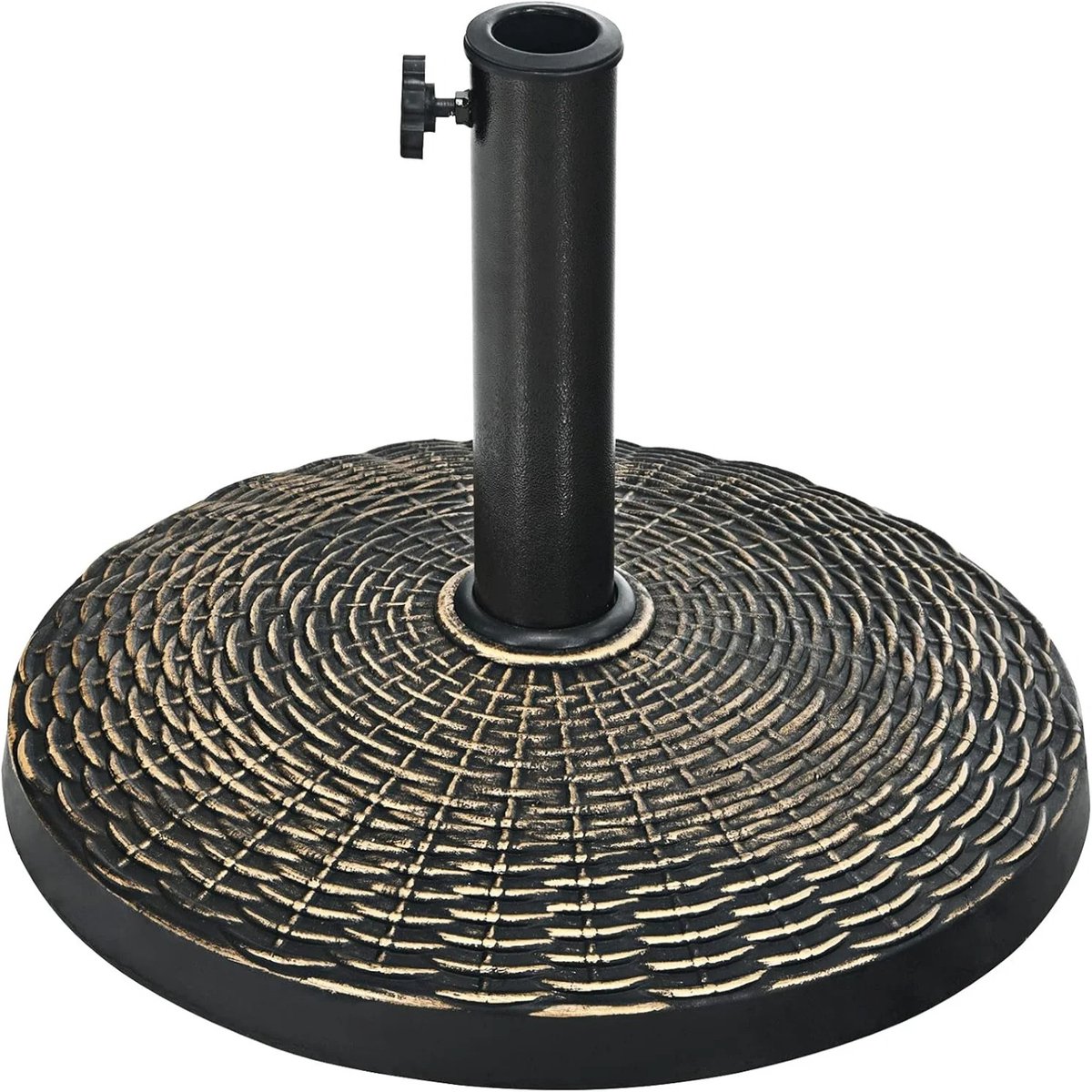 Innovastore Parasolvoet - Parasolstandaard - Parasolbasis - Parasolstandaard - Tuinartikel - Harsmateriaal - Metaal - 45cm