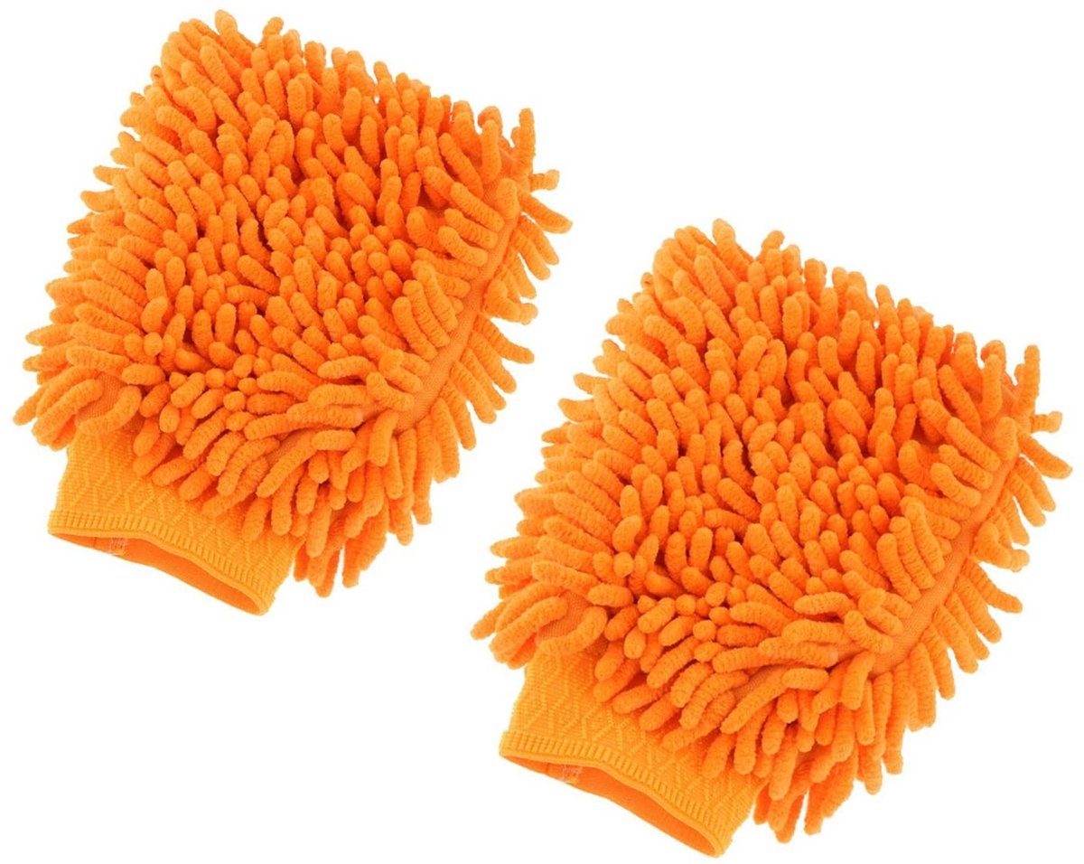 Dailygoods - 2 Stuks Chenille Autowashandschoenen voor Krasvrije Reiniging