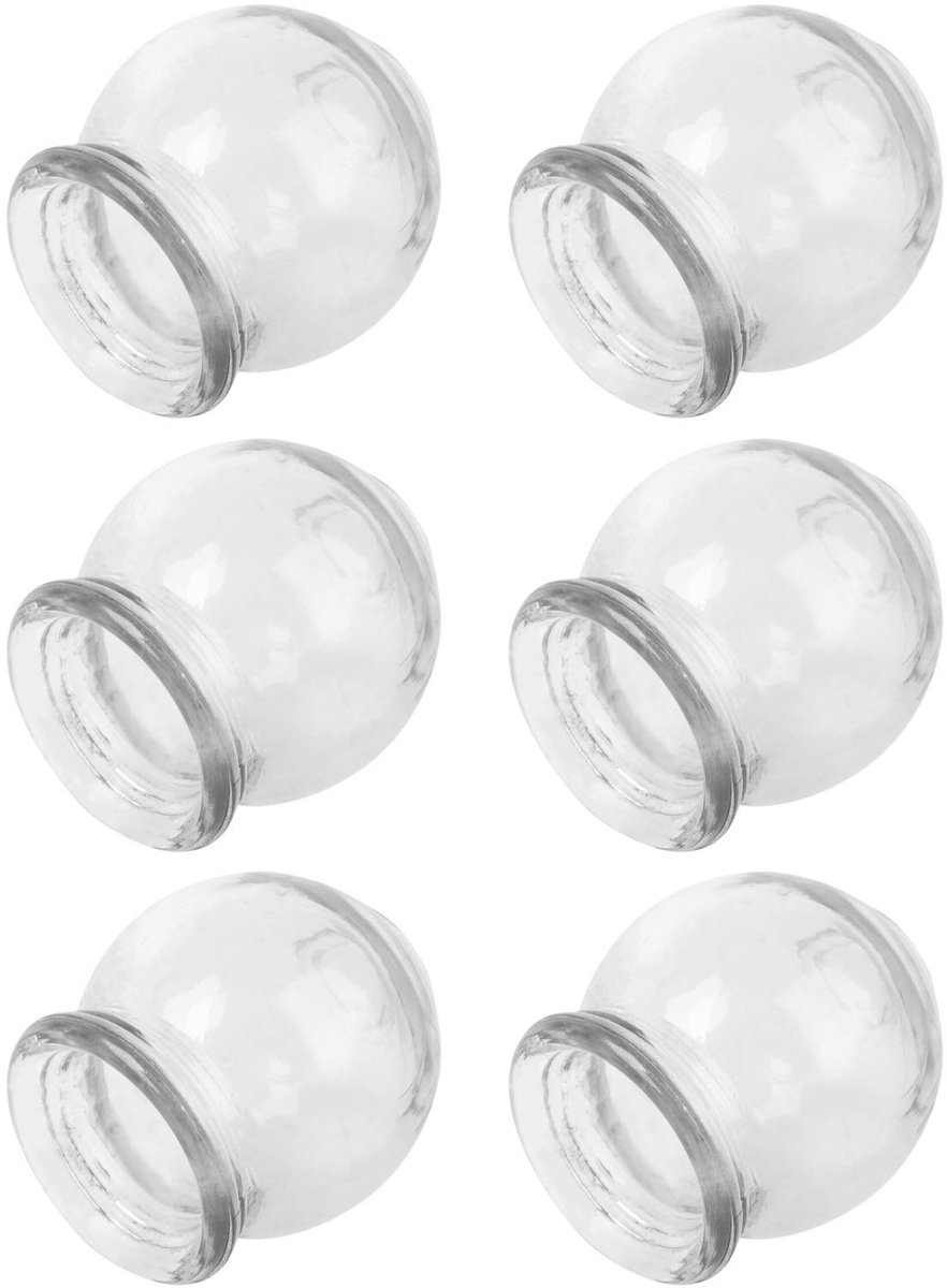 Dailygoods - 6 Stuks Cupping Therapy Set met Glazen Cups