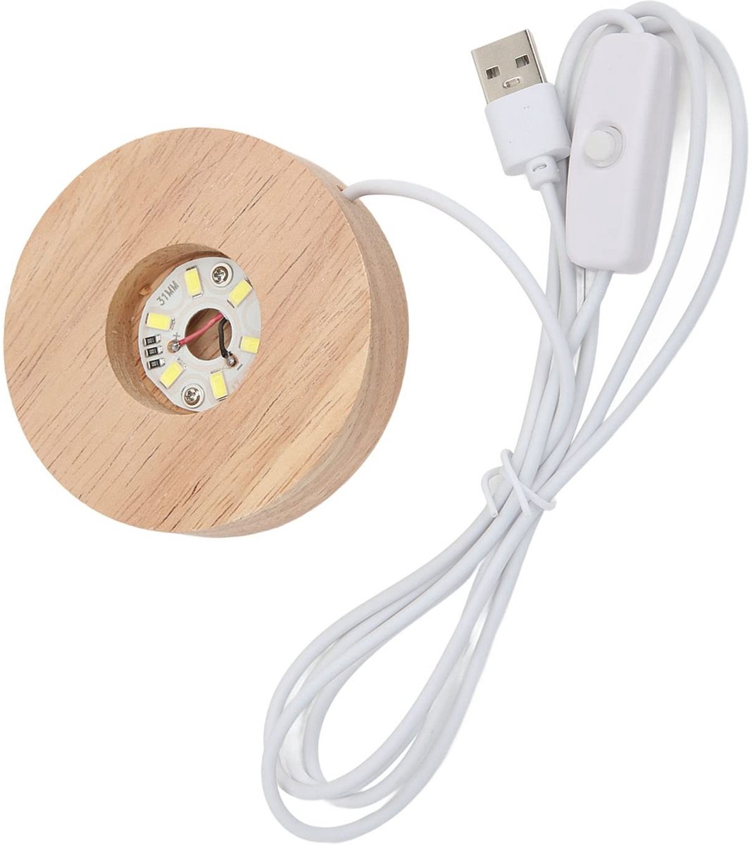 Dailygoods - Led-Lamp Voet met Usb-Interface voor Diverse Lampen