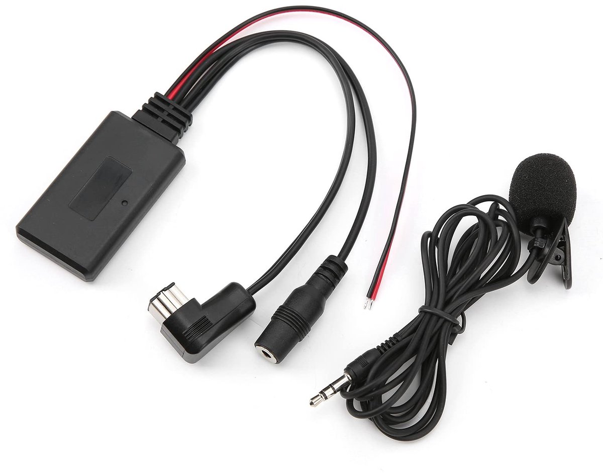 Dailygoods - Bluetooth AUX Adapter voor Auto met Microfoon en AUX Kabel
