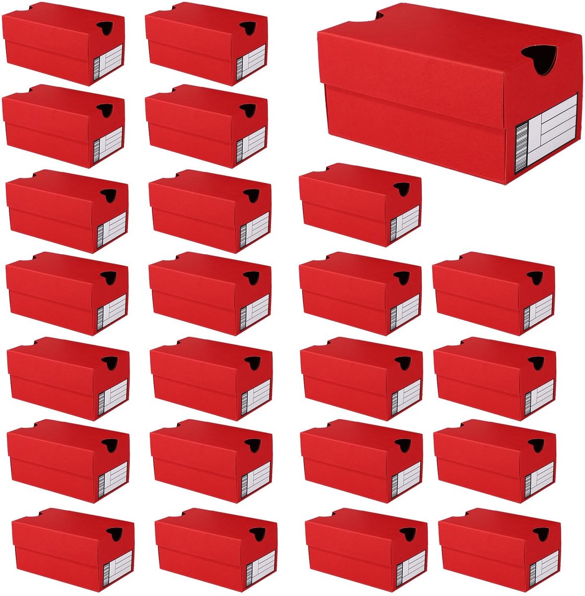Dailygoods - Dailygoody - Cadeau Dozen - 24 Stuks - Sport Themed Gift Boxen - Rode Kleur - Perfect voor Feestjes - Handige en Leuke Verpakking - Geschikt voor Kind..