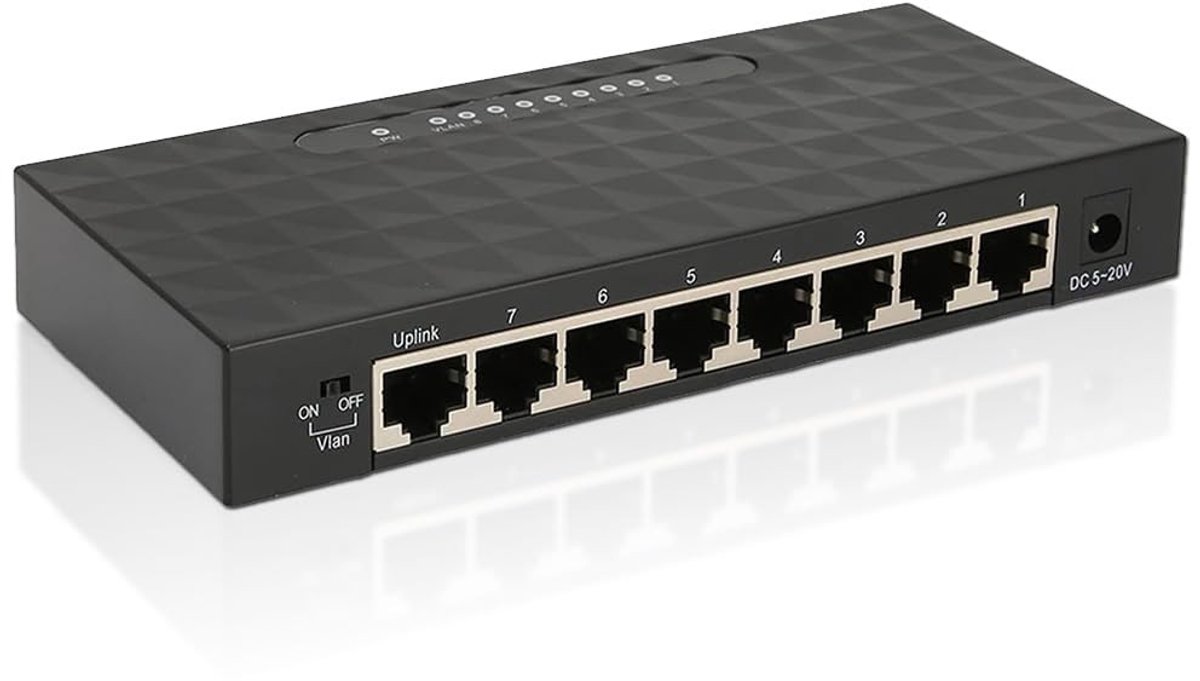 Dailygoods - Gigabit Netwerkswitch met 8 Poorten