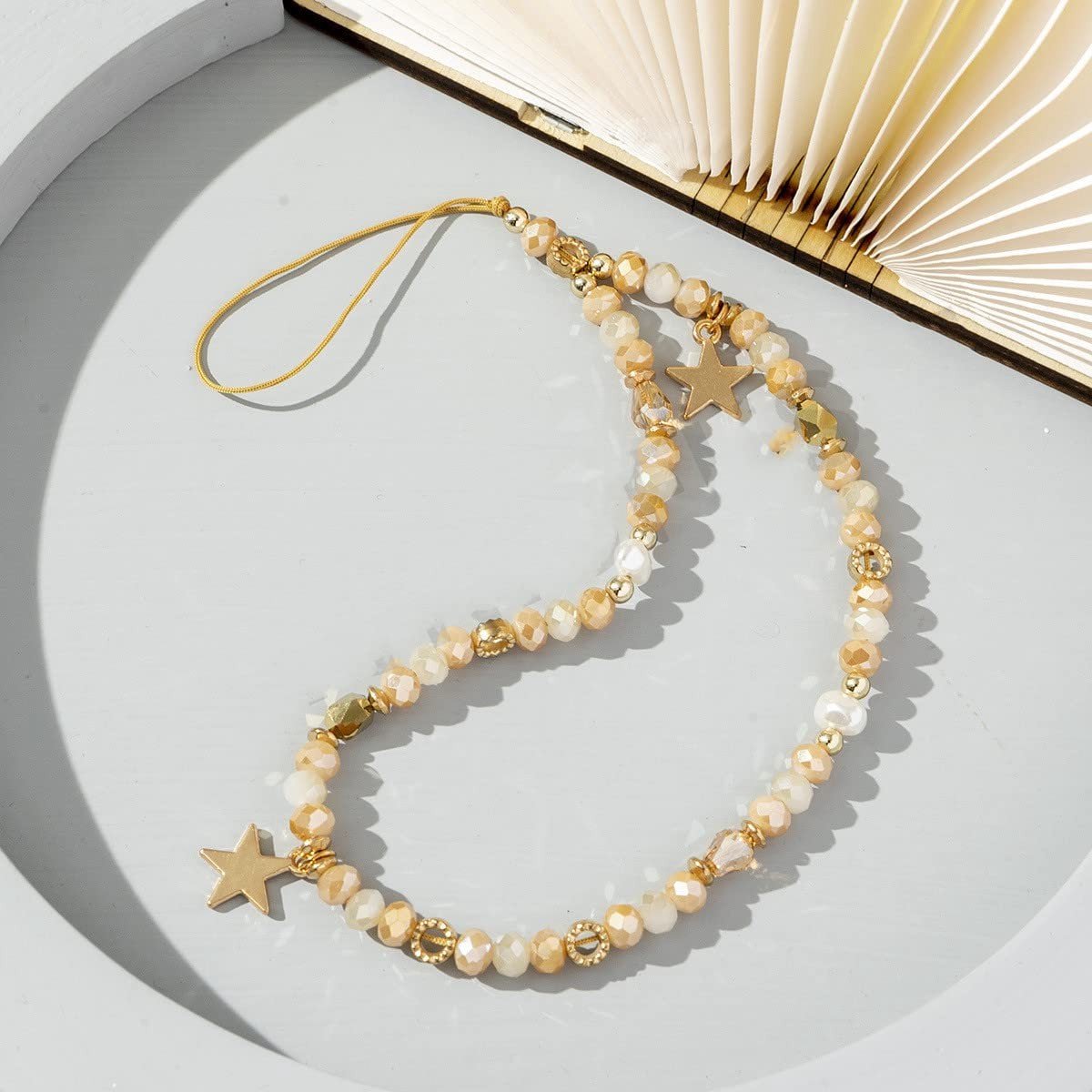 Dailygoods - Boheemse Telefoonketting voor Dames met Gouden Hanger