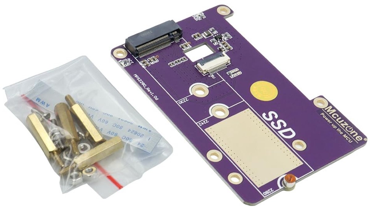 Dailygoods - PCIE naar NVME SSD Adapter voor Raspberry Pi 5