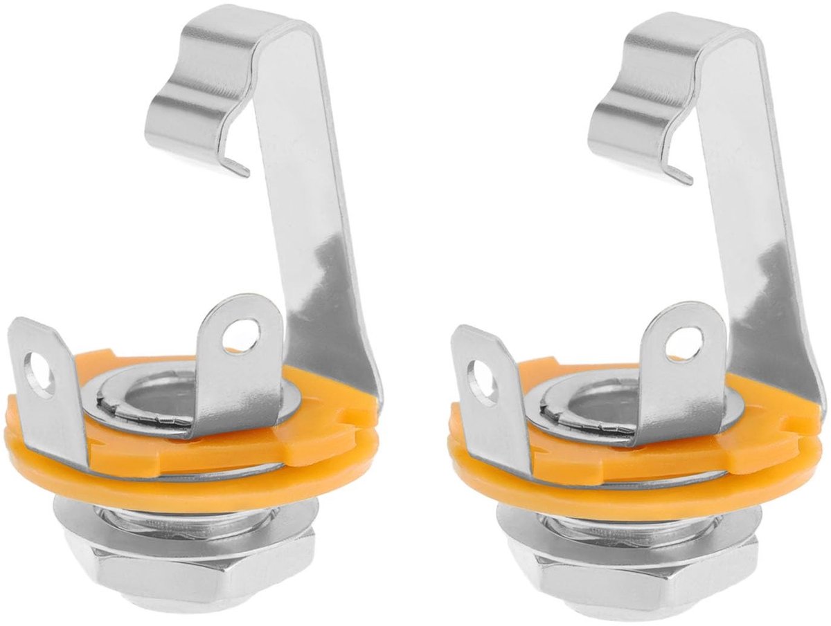 Dailygoods - 2 Stuks 6,5 mm Gitaar Ingang Jack voor Audioapparatuur