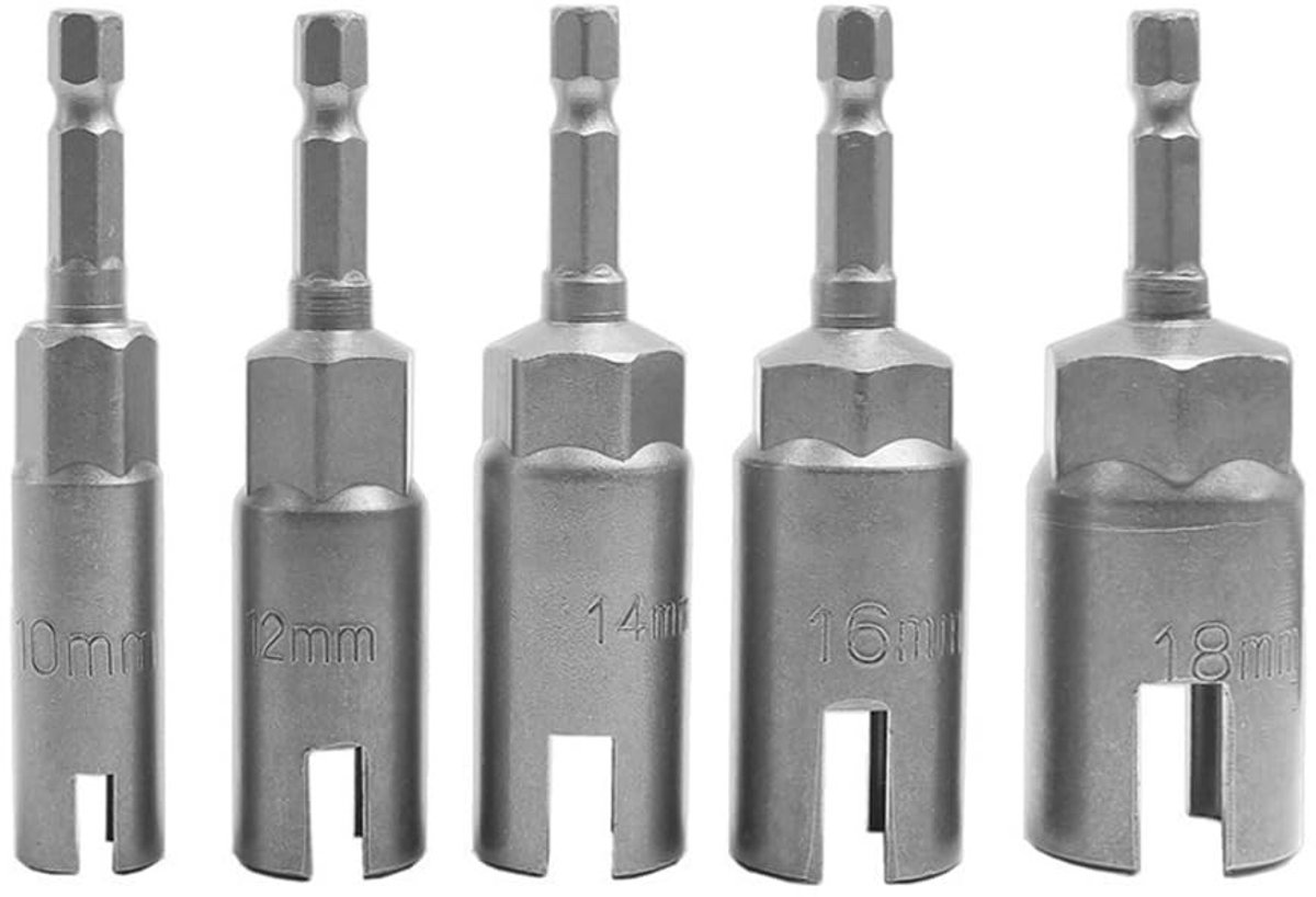 Dailygoods - Power Wing Nut Driver Set met 5 Verschillende Maten