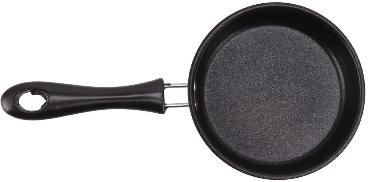 Dailygoods - Mini Koekenpan 12cm met Antiaanbaklaag voor Eieren