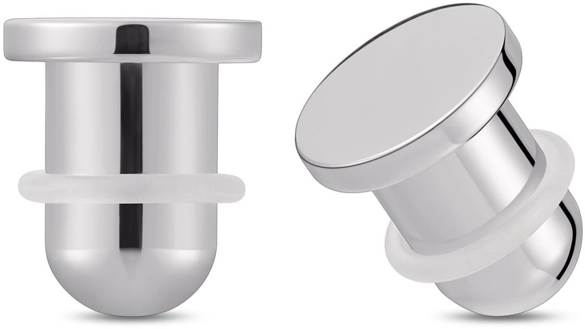 Dailygoods - G23 Titanium Oorplugs en Stretchstaafjes Set