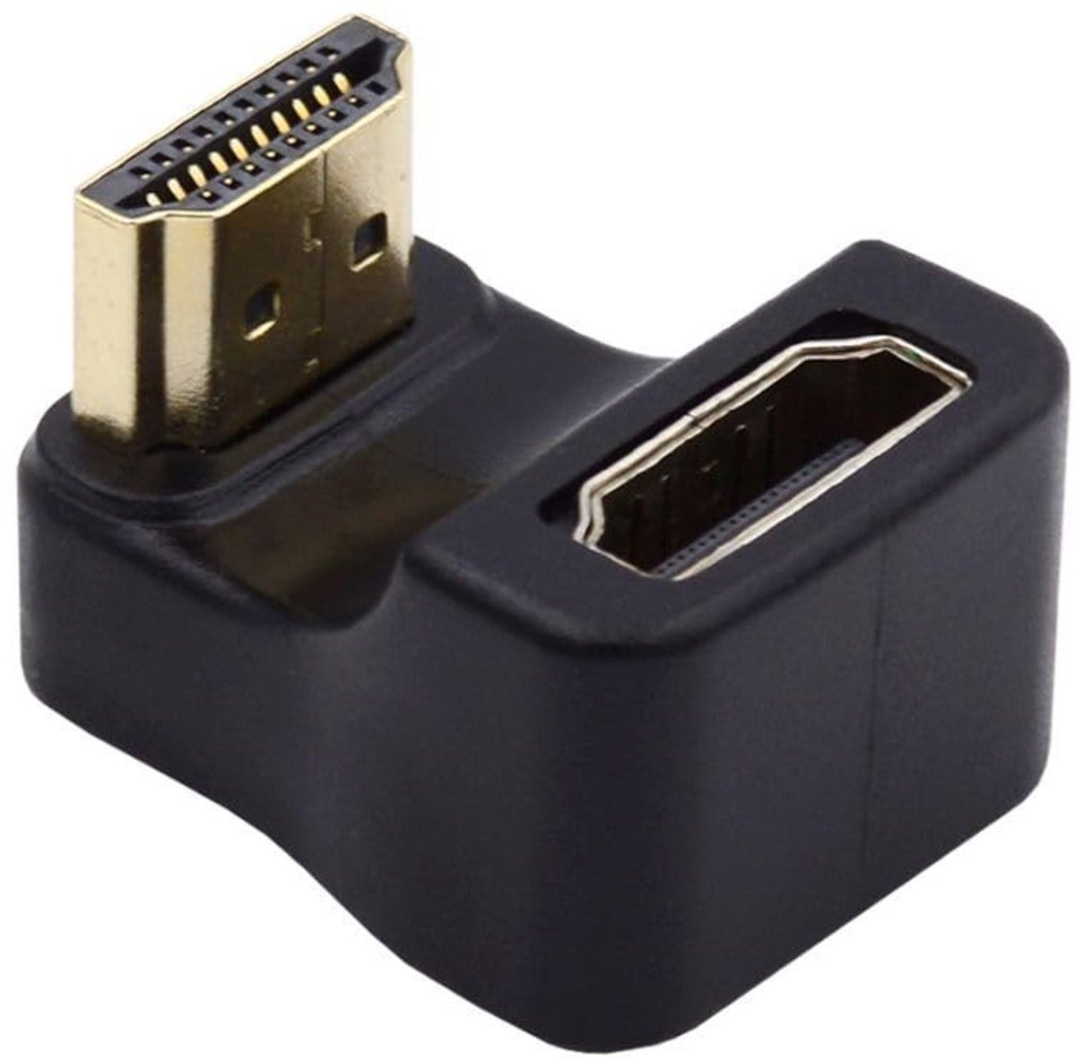 Dailygoods - HDMI 2.1 Connector Mannelijk naar Vrouwelijk Hoek Adapter