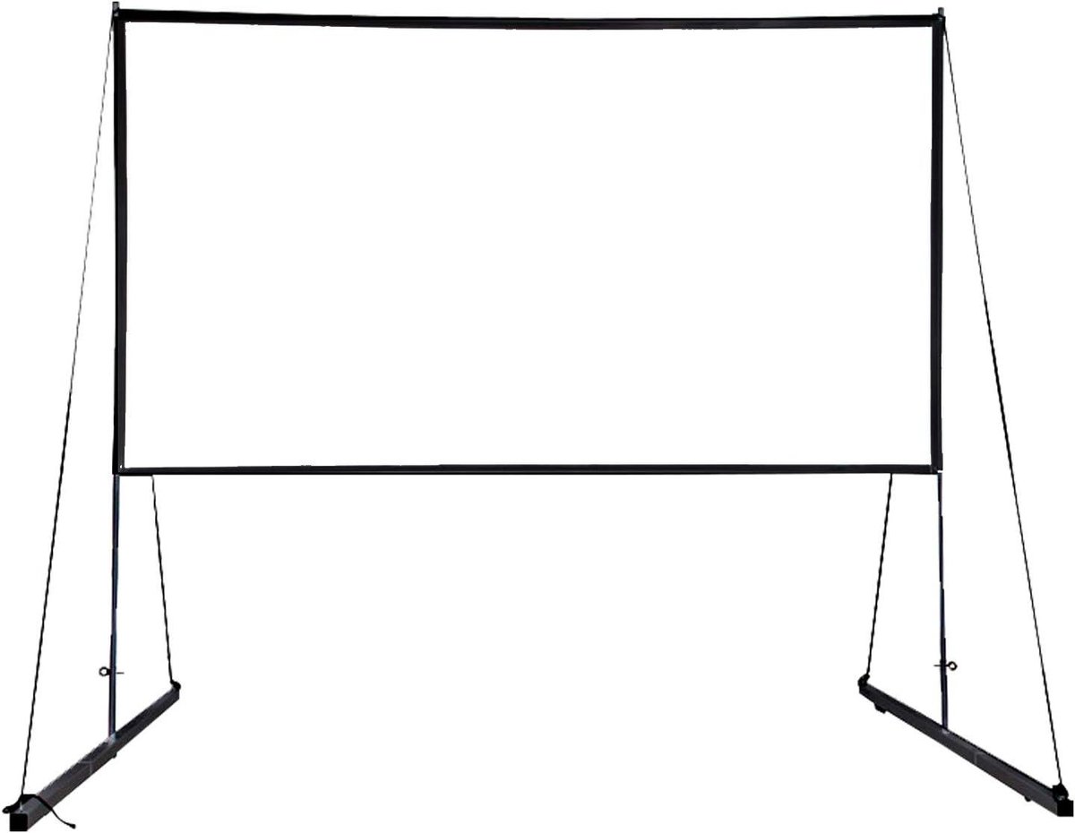Projectiescherm - Statiefscherm Rolscherm - Film Kantoor Presentaties - Draagbaar 150 inch - 16:9 HD - Wit