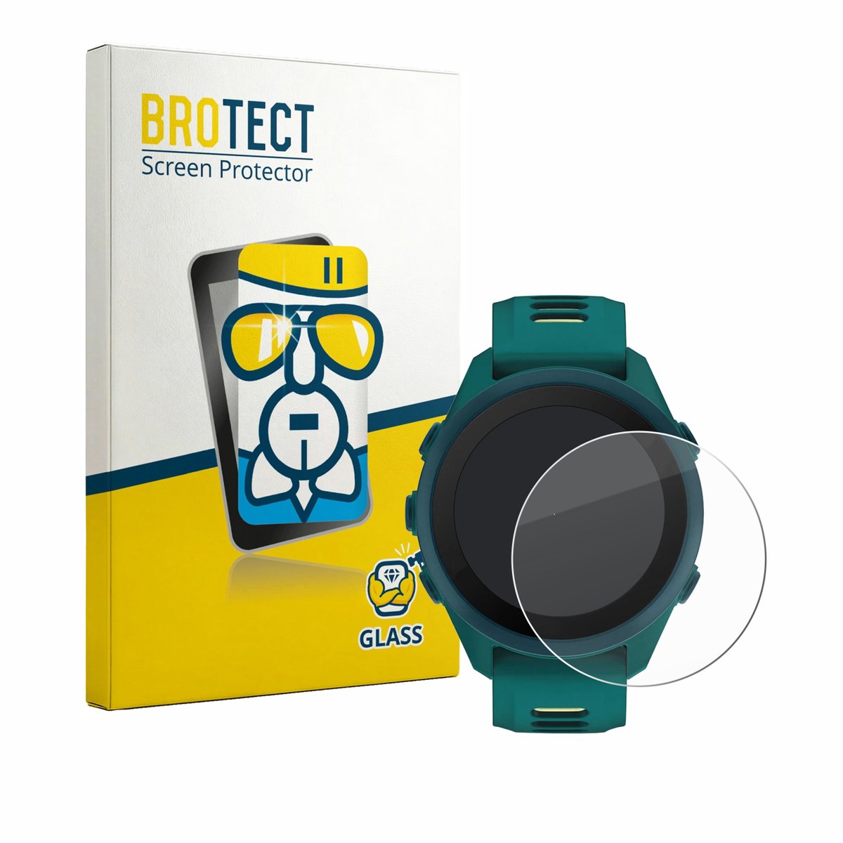 BROTECT - Glas Screenprotector voor Garmin Forerunner 170 Music - Gehard Beschermglas 9H