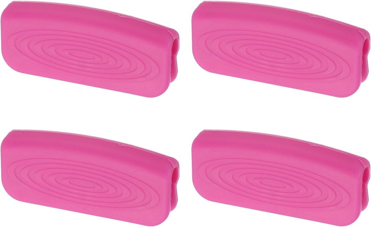 Pannengreephouders - Hittebestendige hoezen - Veilig koken - Antislip textuur - 4 stuks - Paars