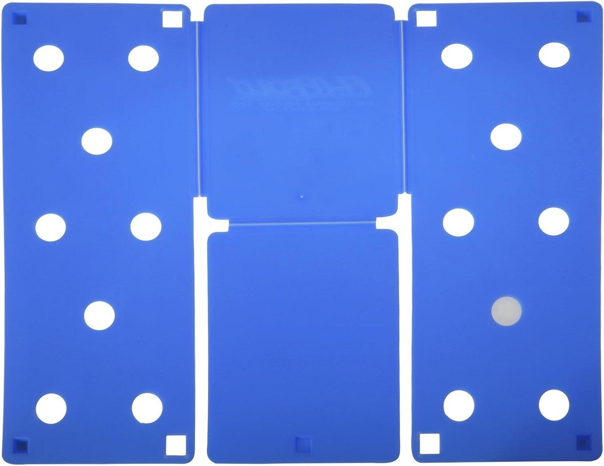 Kleding Vouwer - Kleding Organizer - Snel Kleding Vouwen - Uniforme Resultaten - 18 x 25 cm - Blauw