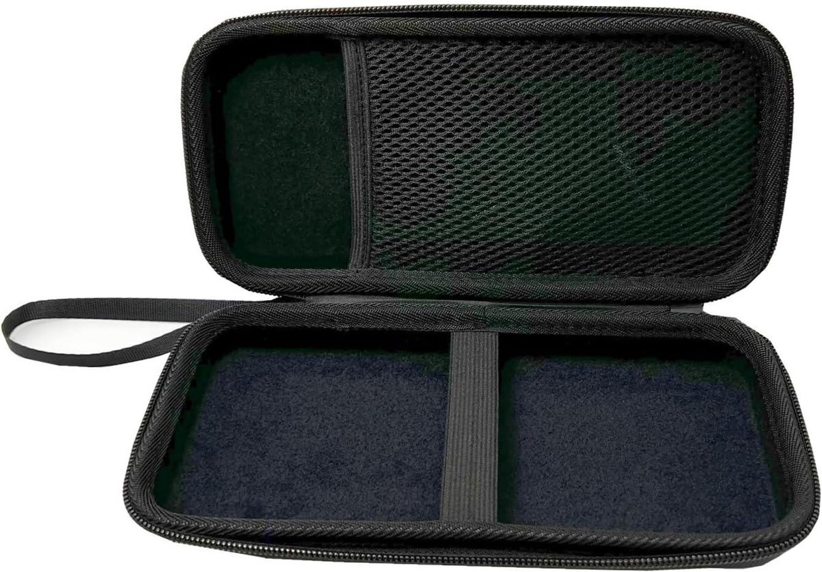 Rekenmachine Opbergtas - Harde Draagtas - Veilige Opslag - Dubbel Compartiment - 23x11x5 cm - Zwart