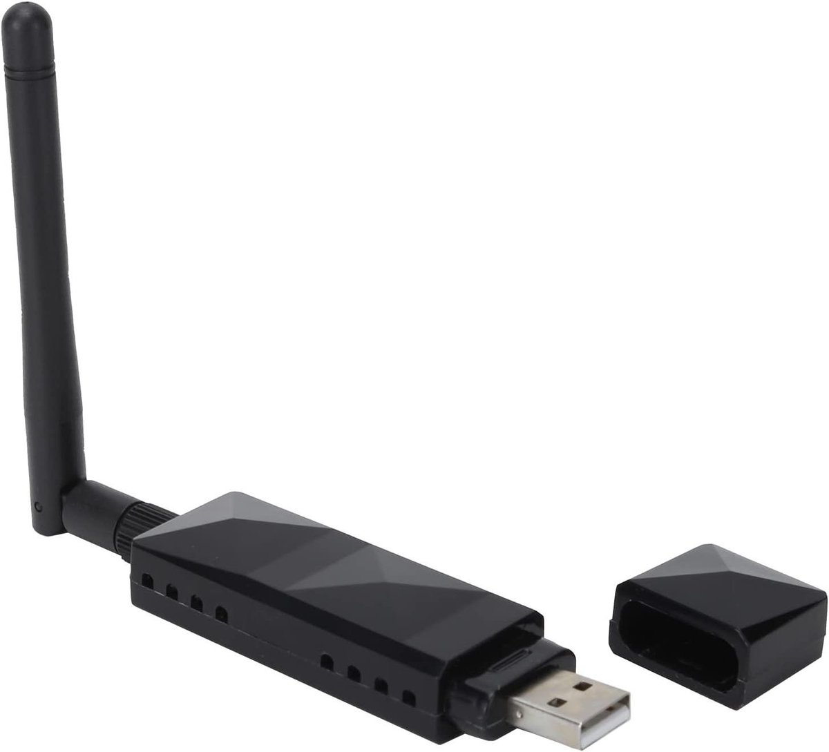 Draadloze Netwerkadapter - WiFi USB - Internet Toegang - Afneembare Antenne - 2DBI - Zwart