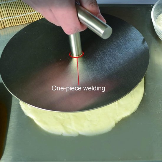 Burgerpers - Patty Maker - Vlees vormen - Eendelig roestvrij staal - 15 cm diameter - Zilverkleurig — afbeelding 2