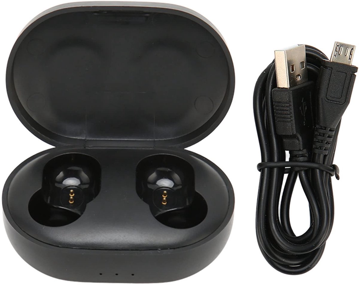 Cosensi - Dailygoods - Dailygoody - Oplaadhoesje voor AirDots - Snellader voor oordopjes - Compact reizen - Type C aansluiting - Vervangend hoesje voor AirDots - 300 mAh bat.