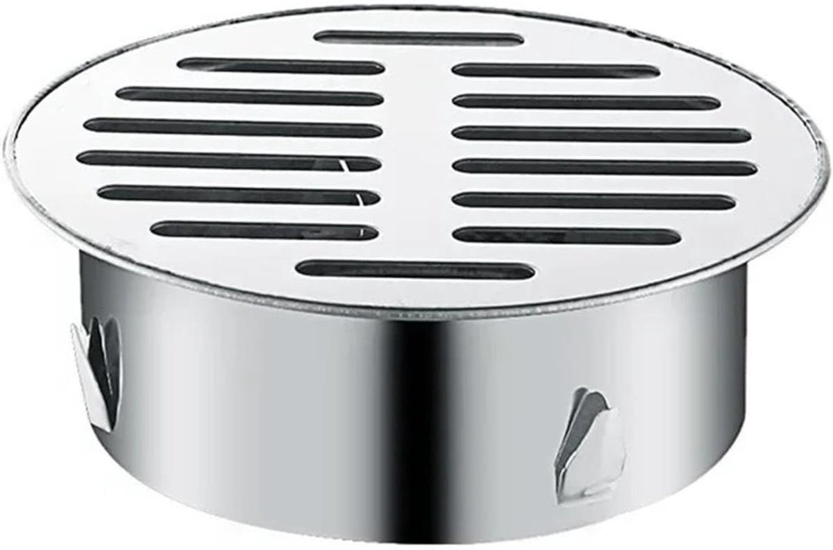 Drainagerooster - Vloerafvoer rooster - Waterbeheer buiten - Robuuste RVS constructie - 200 mm dikte - Zilverkleurig