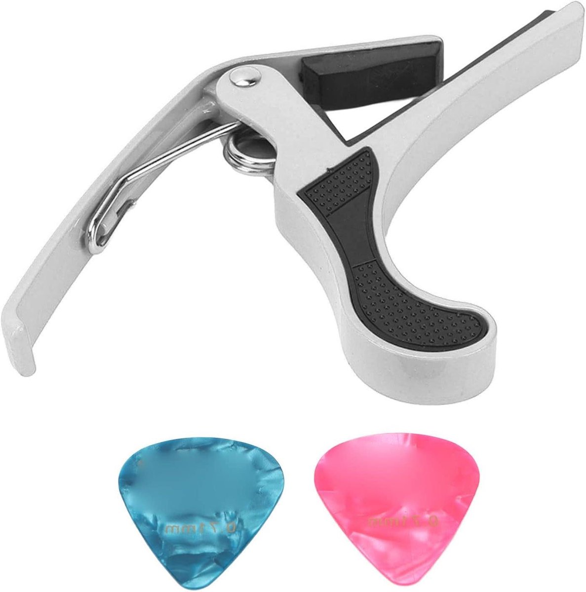 Gitaar Capo - Muziek Accessoire - Muziek Maken - Snelle Wissel - Set van 3 - Zilver