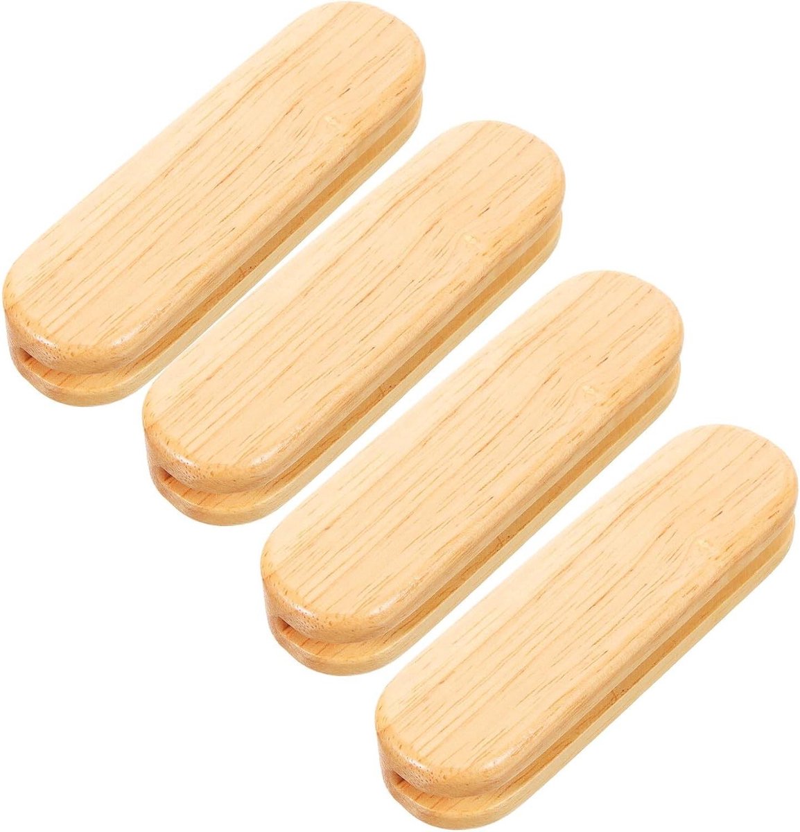 Antislip Pandeksel Ovenwanten - Pannenlap Hoes - Veilig Koken - Hout Materiaal - 4 Stuks - Khaki