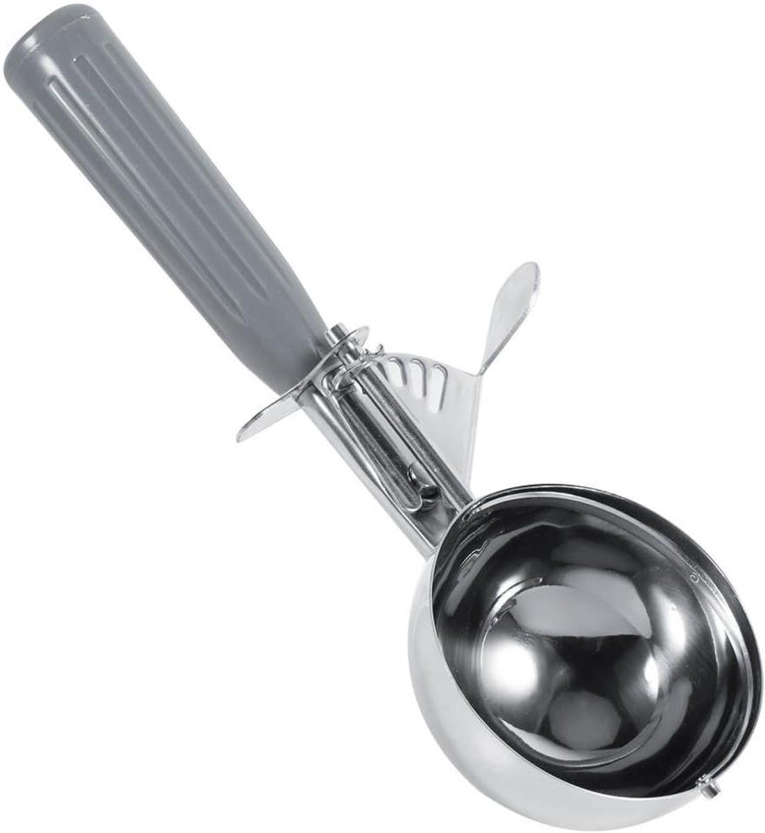 Keuken ijsbal lepel - Dessert schep - IJs en fruit - Met ontgrendelingshendel - 72 cm - Grijs