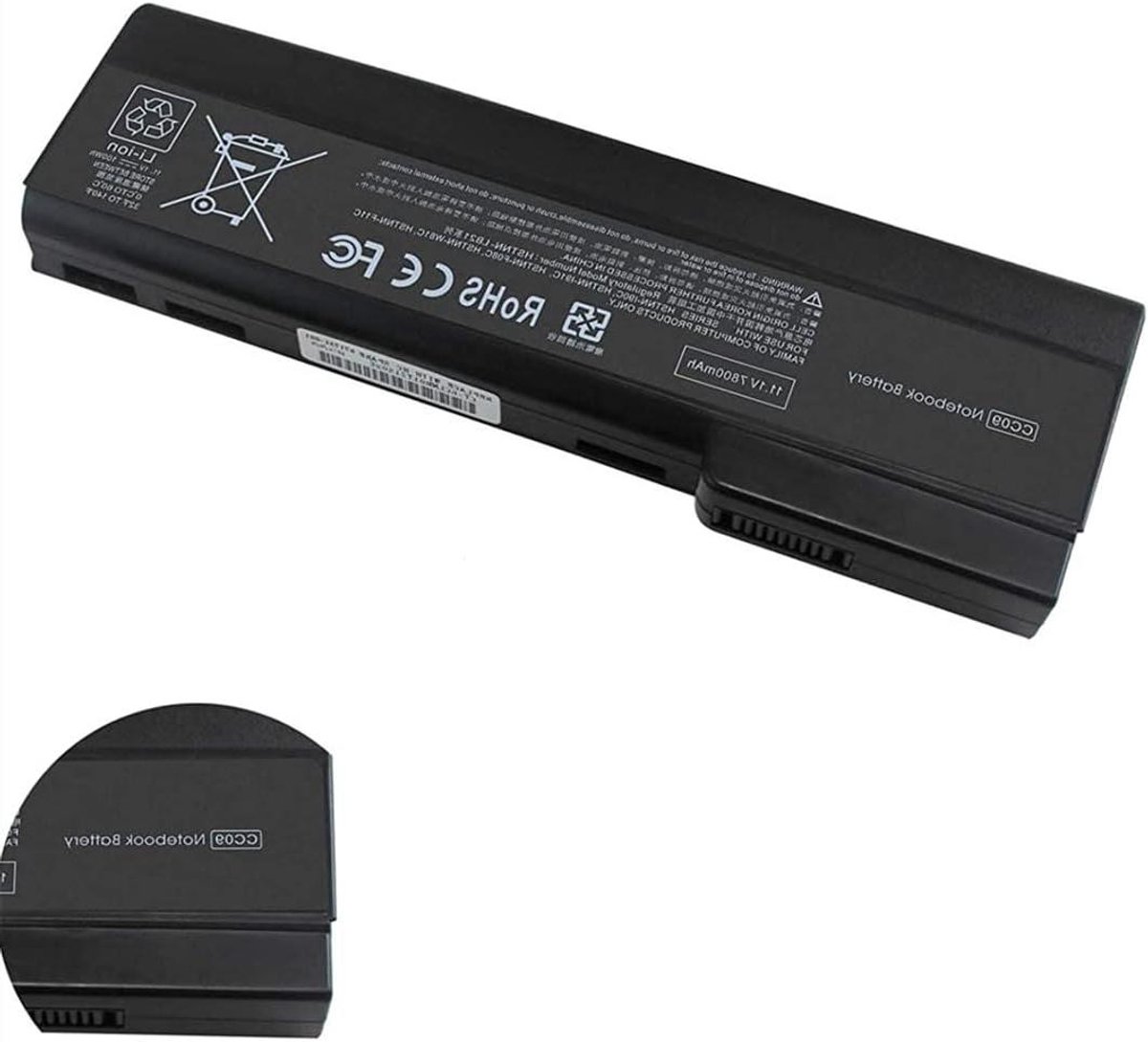 Reservebatterij Laptop - Oplaadbare Accu - Mobiel Werken - Hoge Capaciteit - 100 Wh - Zwart