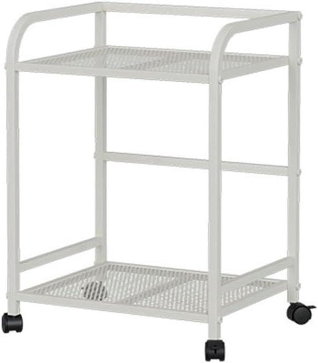CPU Standaard - PC Trolley - Ruimte Optimalisatie - Vergrendelbare Wielen - Onder Bureau - Wit