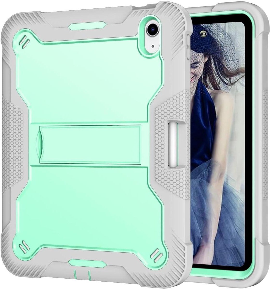 Tablethoes - Beschermhoes - Tablet Bescherming - Ingebouwde Kickstand - 11 inch - Geel