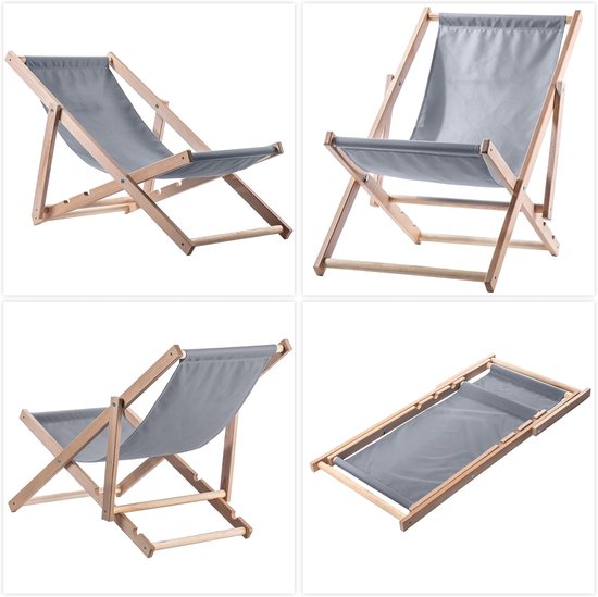 Klaptafel met stoelen - Bijzettafel tuintafel - Balkon terras camping - Ruimtebesparend inklapbaar - Hoogte 37 cm - Grijs — afbeelding 3