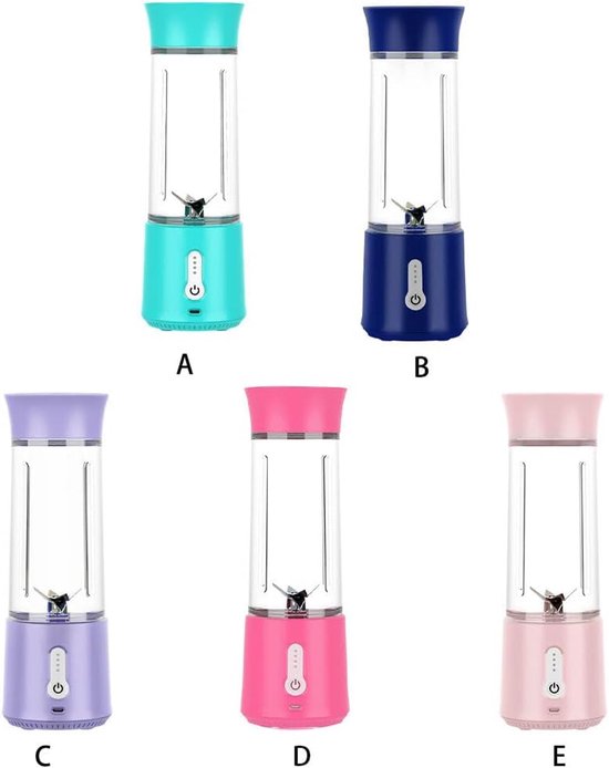 Mini Blender - Persoonlijke Blender - Onderweg Sap Maken - USB Oplaadbaar - 3.35x3.35x10.35 inch - Meerkleurig van MINI — afbeelding 5