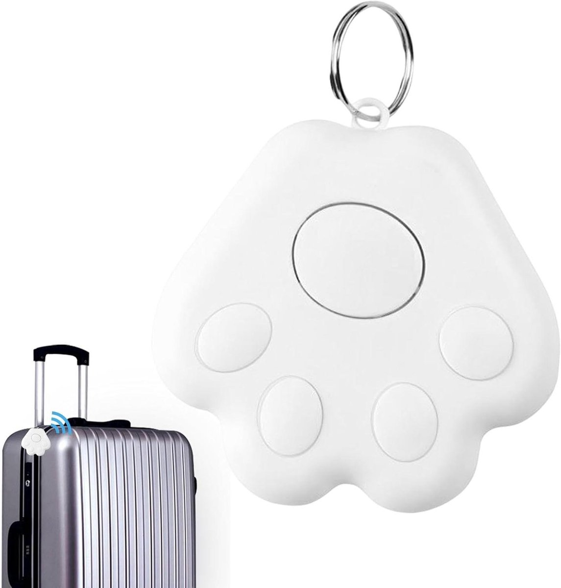 Mini GPS Tracker - Item Finder - Objecten Volgen - Lange Batterijduur - 11.3 x 6.8 cm - Wit