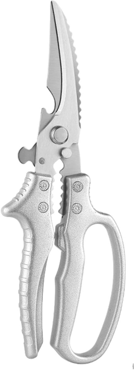 Keukenschaar - Kookgereedschap - Voedselbereiding - Precisie Gesmeed - 23.7 cm - Zilver