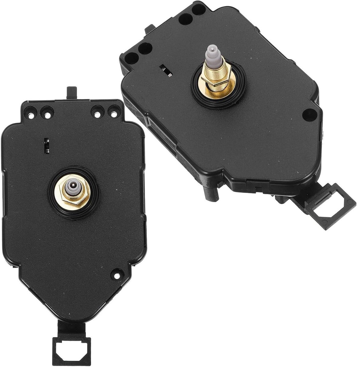 Klok Mechanisme - Uurwerk Vervanging - Klok Repareren - Fluisterstil Werking - 2 Stuks - Zwart