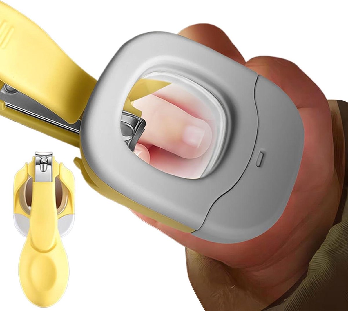 Babynagelknipper - Nagelschaar Baby - Babyverzorging Thuis - Met LED Licht - 9.5 x 3.5 cm - Wit