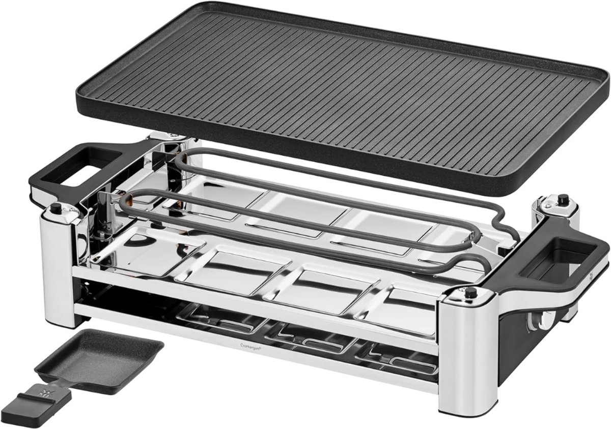 TIM® Gourmetstel - Gourmet - Gourmetplaat - Zwart - 55cm x 25cm x 13cm