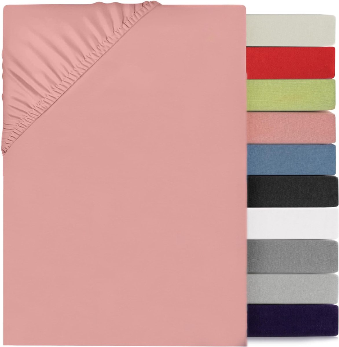NBAP® Matrasovertrek 160x200 - Hoeslaken - Matrashoes - Super Zacht - Roze