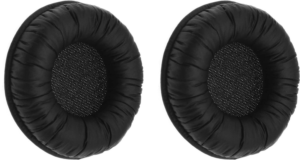 Dailygoods - Dailygoody - Oorkussens - Vervangende accessoires - Zacht schuim en kunstleer - Zwart - Hooftelefoon oorkussens - Geschikt voor Sennheiser PC8 - Zwart