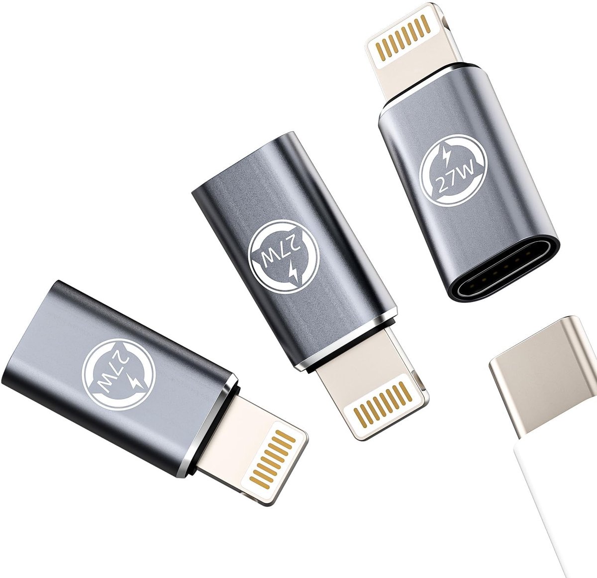 Dailygoods - USB-C naar Lightning Adapter met 27 W Oplaadvermogen