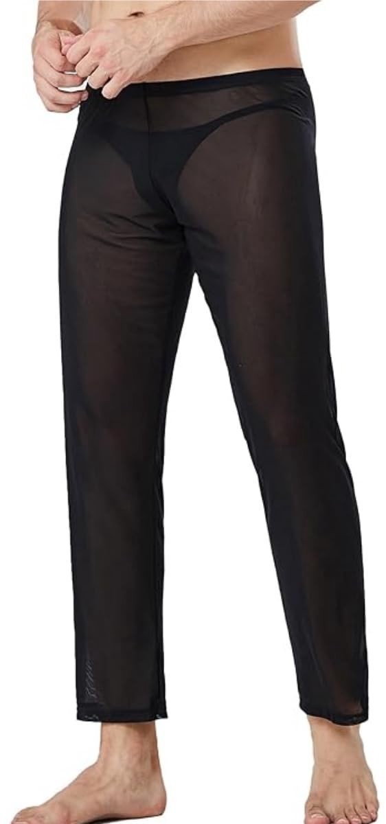 Dailygoods - Doorzichtige Mesh Lange Broek voor Heren