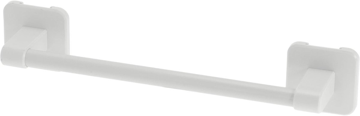 Dailygoods - Zelfklevende Dubbele Handdoekhouder voor Wandmontage, 40 cm Wit