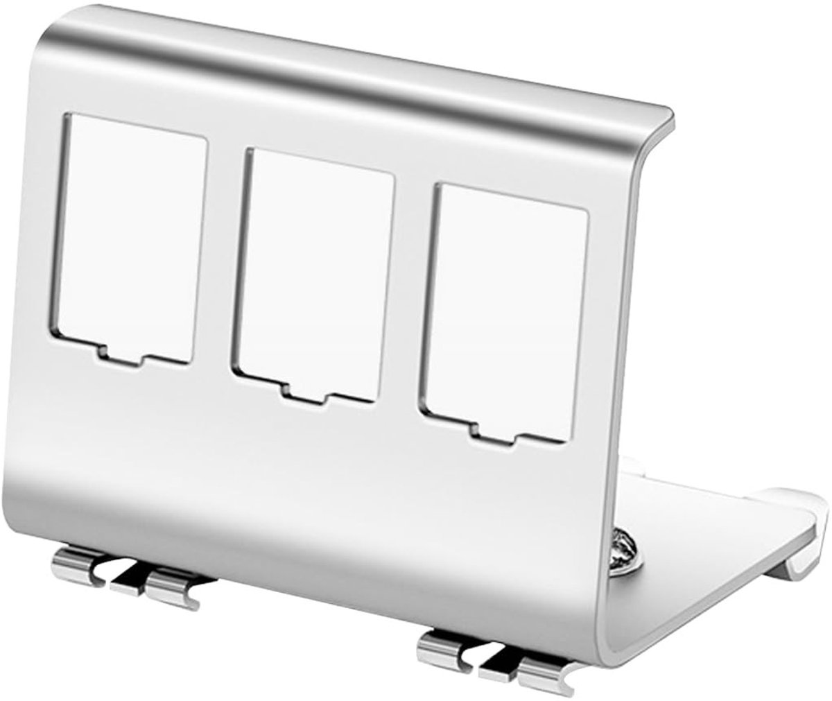 Dailygoods - DIN-Rail Adapter voor RJ45 Keystonemodules, 3-poorts