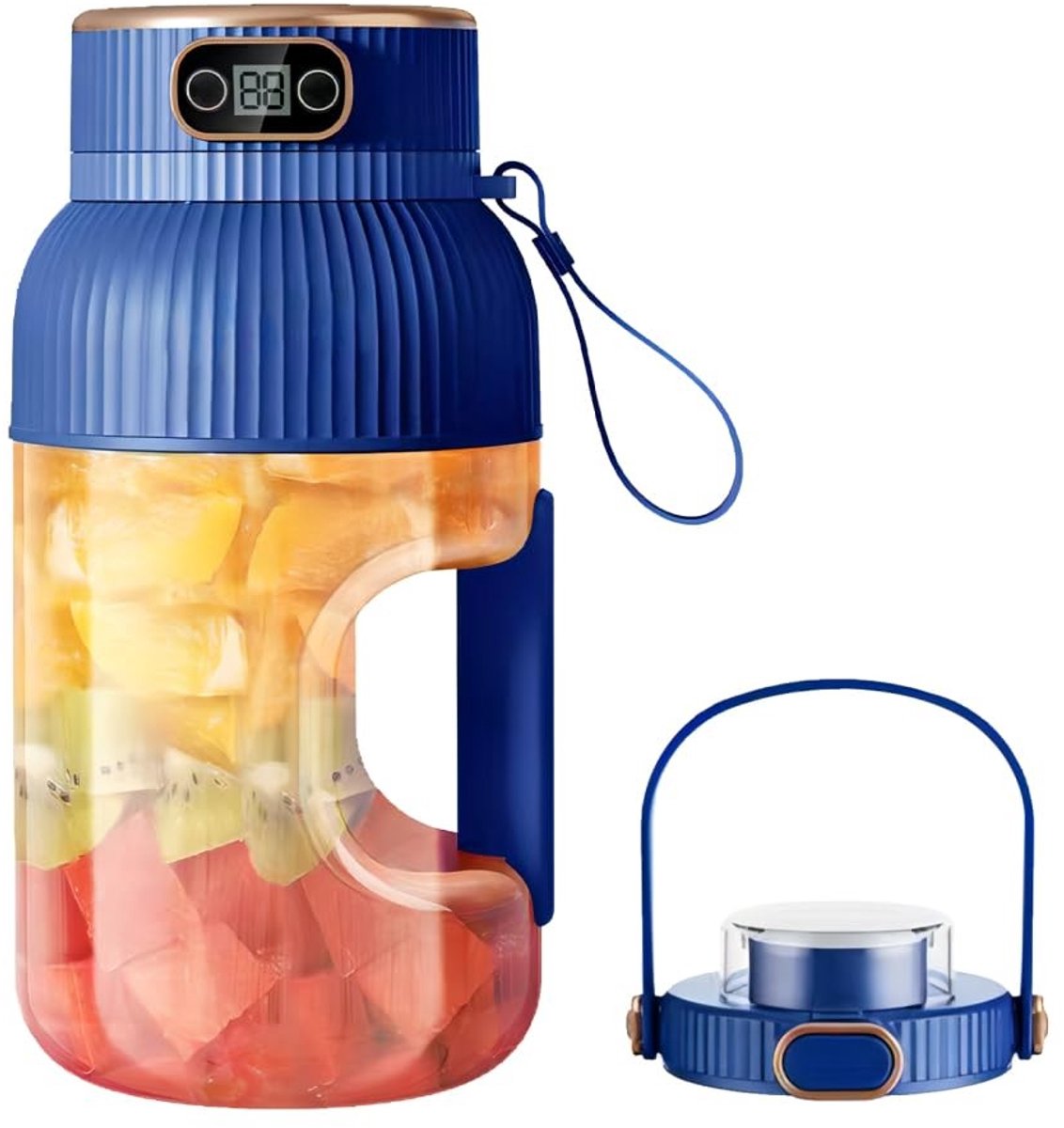 Dailygoods - Draagbare Sapcentrifuge met Digitaal Display, 1200 ml